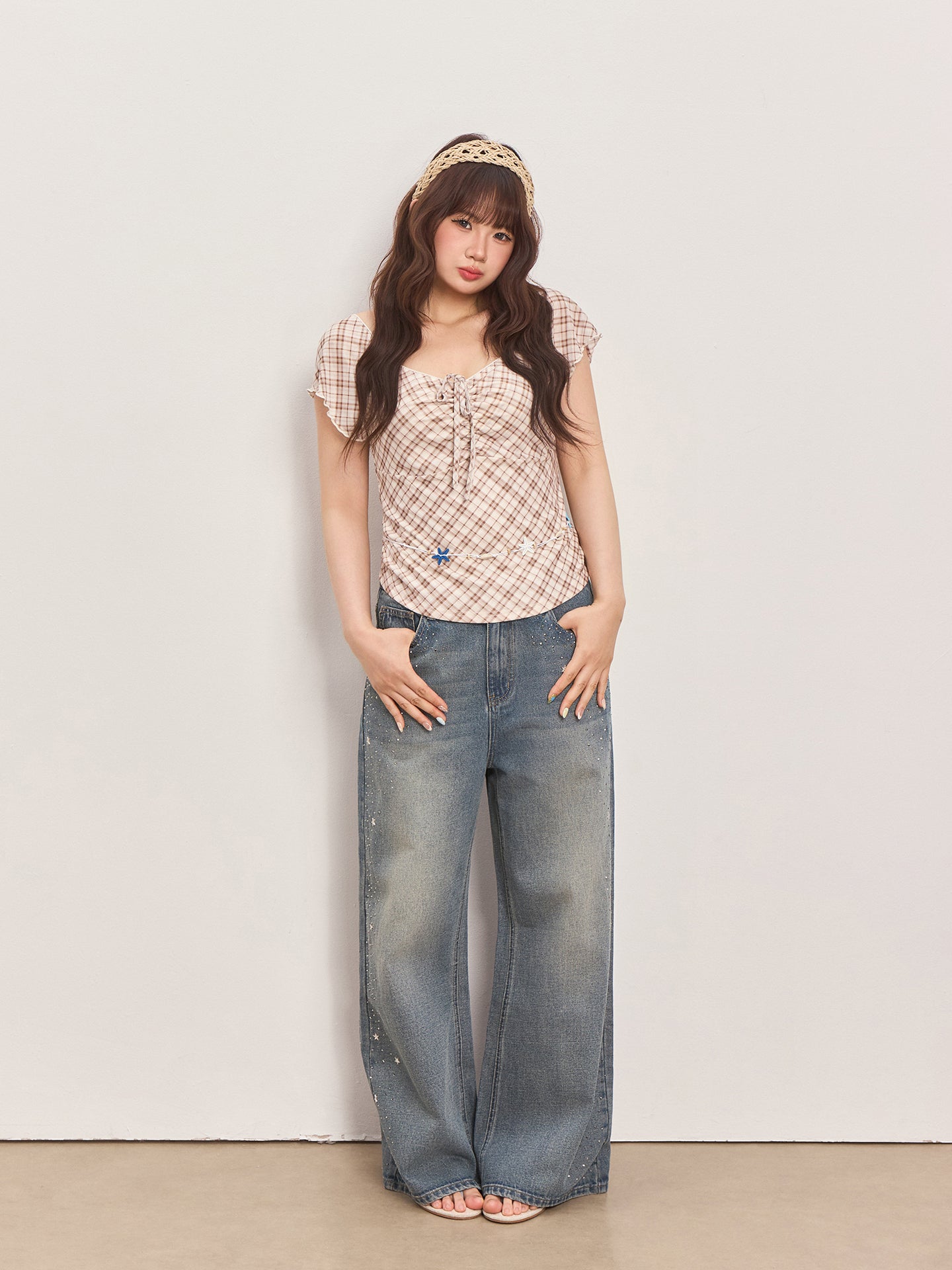 Mesh Slim-Fit Cropped Top