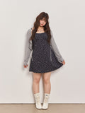 French Style Floral Midi Dress