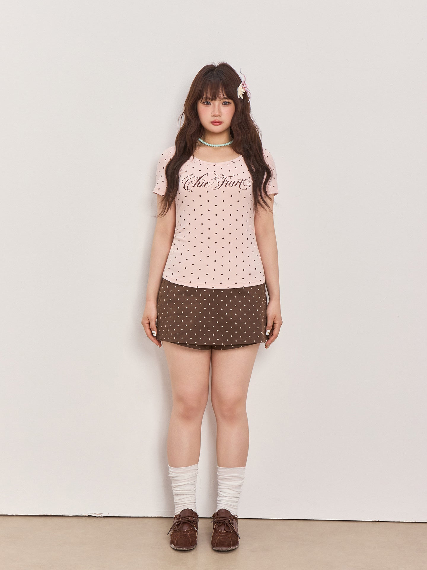 Polka Dot Print Short