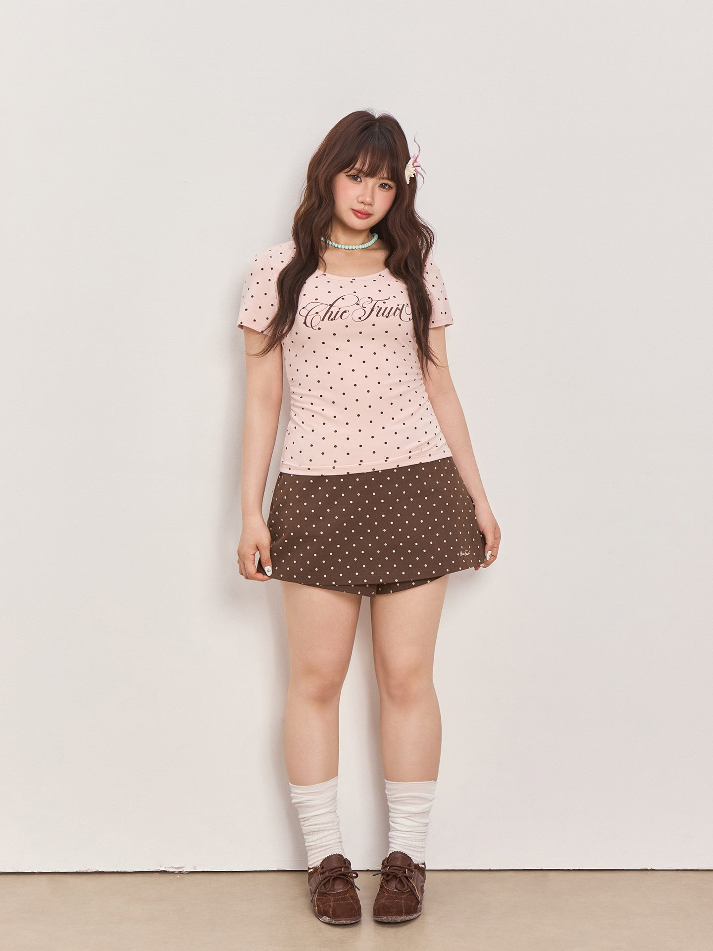 Polka Dot Print Short