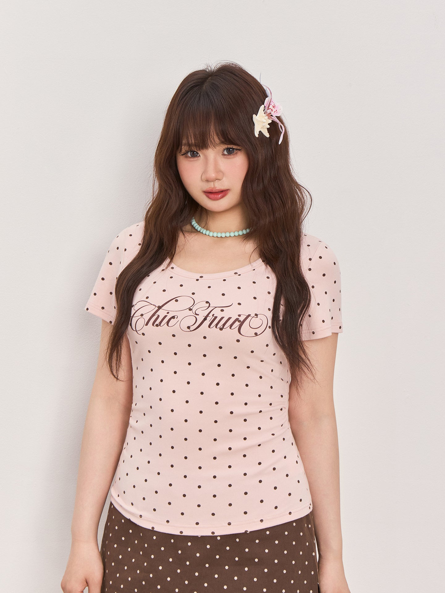 Polka Dot Print Short
