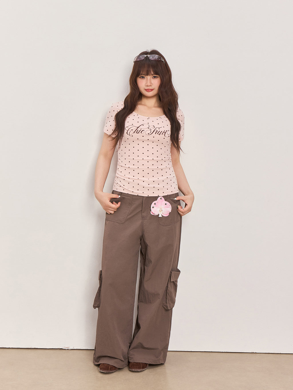 Polka Dot Print Short