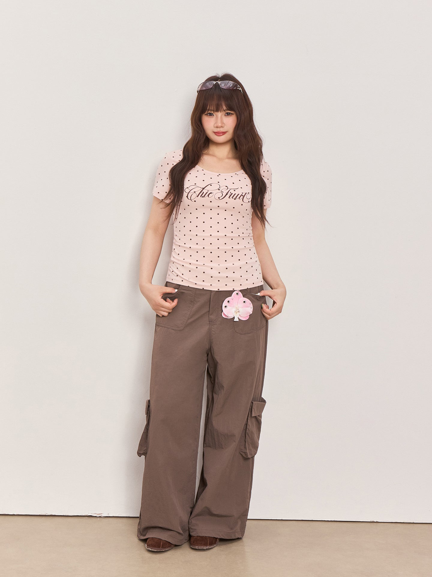 Polka Dot Print Short